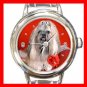 Lhasa Apso DOG Pet Animal Round Italian Charm Wrist Watch 325