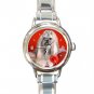 Lhasa Apso DOG Pet Animal Round Italian Charm Wrist Watch 325