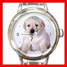 Labrador DOG Pet Animal Round Italian Charm Wrist Watch 327