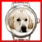 Labrador DOG Pet Animal Round Italian Charm Wrist Watch 328