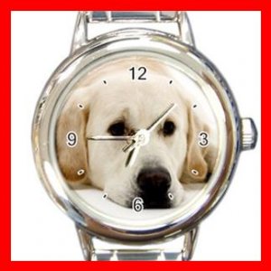 Labrador DOG Pet Animal Round Italian Charm Wrist Watch 328