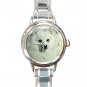 Japanese Spitz DOG Pet Animal Round Italian Charm Wrist Watch 334