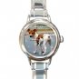 Jack Russell DOG Pet Animal Round Italian Charm Wrist Watch 336