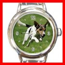 Jack Russell DOG Pet Animal Round Italian Charm Wrist Watch 337