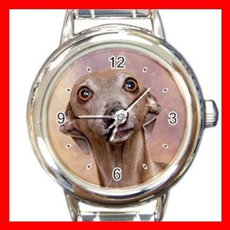 Italian Greyhound DOG Pet Animal Round Italian Charm Wrist Watch 338