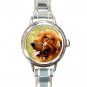 Irish Setter DOG Pet Animal Round Italian Charm Wrist Watch 339