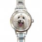 Havanese DOG Pet Animal Round Italian Charm Wrist Watch 342