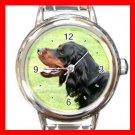 Gordon Setter DOG Pet Animal Round Italian Charm Wrist Watch 344
