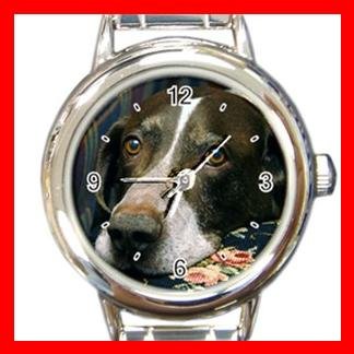 German Shorthair Pointer DOG Pet Round Italian Charm Wrist Watch 350
