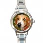 Foxhound DOG Pet Round Italian Charm Wrist Watch 354