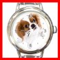 Cavalier King Charles Spaniel Dog Pet Animal Round Italian Charm Wrist Watch 361