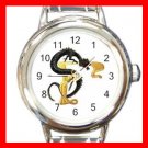 Dragon Letter F Fantasy Round Italian Charm Wrist Watch 379