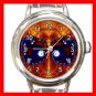 Fractal Butterfly Fly Spiral Round Italian Charm Wrist Watch 389