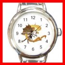 Dragon Letter C Fantasy Round Italian Charm Wrist Watch 400
