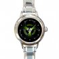 Biohazard Bio Hazard Green Round Italian Charm Wrist Watch 411