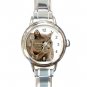 Chartreux Cat Pet Aniaml Round Italian Charm Wrist Watch 424