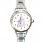 White Buddha Buddhism Faith Round Italian Charm Wrist Watch 429
