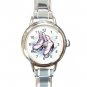 Ice Skating Sports Game Fun Round Italian Charm Wrist Watch 436
