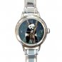 Panda Sleep Cute Animal Fun Round Italian Charm Wrist Watch 437