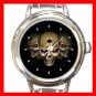 Skulls Skeleton Cool Round Italian Charm Wrist Watch 447