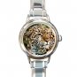 Amur Leopard Animal Round Italian Charm Wrist Watch 448