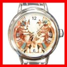Dance Of The Kokopelli Round Italian Charm Wrist Watch 456