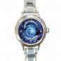 Dolphins Flying Earth Round Italian Charm Wrist Watch 460