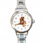 American Cocker Spaniel  Dog Pet Round Italian Charm Wrist Watch 469