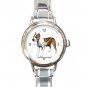 American Staffordshire Dog Pet Round Italian Charm Wrist Watch 471