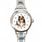 Collie Dog Pet Round Italian Charm Wrist Watch 476