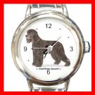 Irish Water Spaniel Dog Pet Round Italian Charm Wrist Watch 477