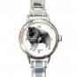 Keeshond Dog Pet Round Italian Charm Wrist Watch 480