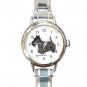 Scottish Terrier Dog Pet Round Italian Charm Wrist Watch 486