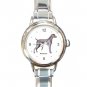Weimaraner Dog Pet Round Italian Charm Wrist Watch 488