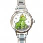 FROG PRINCE FROGGY TOAD Round Italian Charm Wrist Watch 492