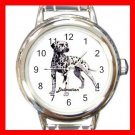 Dalmatian Dog Animal Pet Round Italian Charm Wrist Watch 513
