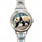 Cute Panda Animal Round Italian Charm Wrist Watch 516