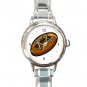 Lether Football Game Sport Round Italian Charm Wrist Watch 518