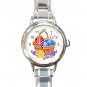 KNKITTING YARN NEEDLES CRAFTS Round Italian Charm Wrist Watch 519