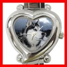 Siberian Husky Heart Italian Charm Wrist Watch 001