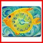 Golden Fish Clock Hobby Fun Mouse Pad MousePad Mat 025