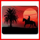 Wild Horse Tree Red Sunset Mouse Pad MousePad Mat 026