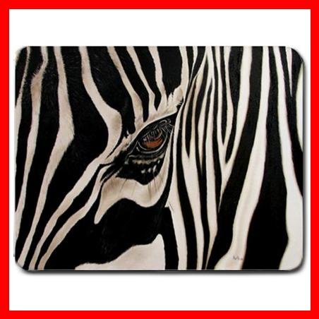 Zebra Eye Skin Wild Animal Mouse Pad MousePad Mat 052