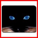 Black Cat Blue Eyes Cool Fan Mouse Pad MousePad Mat 057
