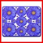 Blue Daisy Rolls Flower Fun Mouse Pad MousePad Mat 058