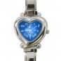 Blue Snow Flake Chistmas Italian Charm Wrist Watch 008