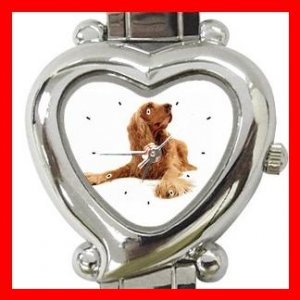 American Cocker Spaniel  Dog Pet Hobby Italian Charm Wrist Watch 015