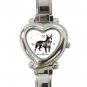 Miniature Bull Terrie Dog Pet Hobby Italian Charm Wrist Watch 026