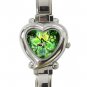 Green Butterflies Fly Hobby Italian Charm Wrist Watch 041