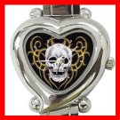 Skull Skeleton Goth Hobby Italian Charm Wrist Watch 047